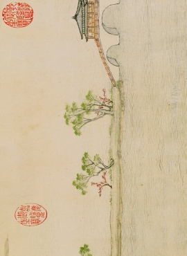 B2111009《玉带桥诗意图卷》清代画家徐扬高清作品