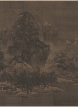 B5011002《溪山行旅图》宋代画家范宽高清作品 – 高清名画