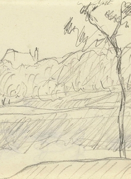 A026002《枫丹白露城堡公园的面貌》法国画家皮埃尔·博纳尔高清作品