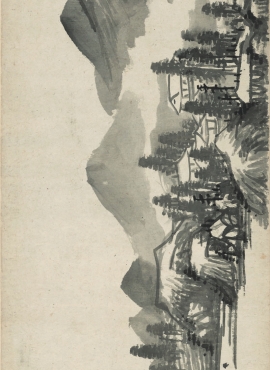 B3033003《山水手卷》明代画家李流芳高清作品