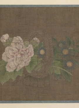 B5104002《花篮图》宋代画家赵昌高清作品