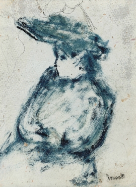 A026054《女人的脸》法国画家皮埃尔·博纳尔高清作品