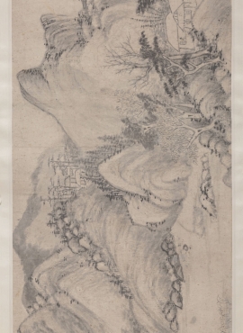 B3002002《秋窗读易图》明代画家卞文瑜高清作品