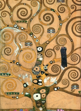 A017046《布鲁塞尔斯托克莱公馆壁画》奥地利画家古斯塔夫·克里姆特高清作品