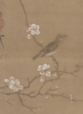 B5111016《梅花绣眼图》宋代画家赵佶（宋徽宗）高清作品