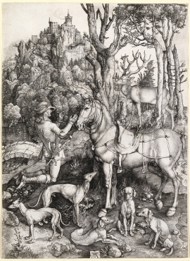 A027004《 圣尤斯塔斯》德国画家阿尔布雷特·丢勒高清作品