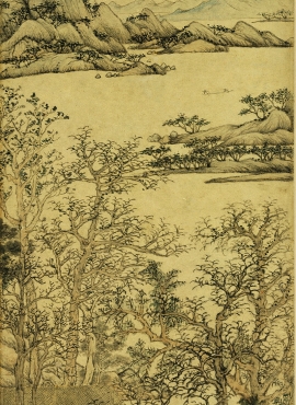 B4030023《西郊草堂图》元代画家王蒙高清作品