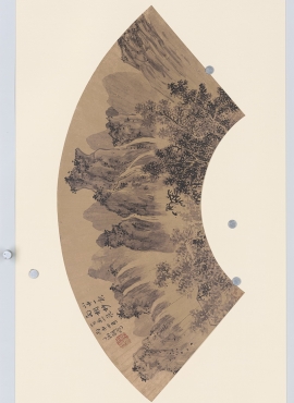 B3082043《扇面画16开之九》明代画家文徵明高清作品
