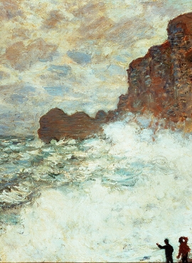 A002195《风浪天气》法国画家克劳德·莫奈高清作品