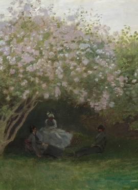 A002199《阴沉天气下的丁香花》法国画家克劳德·莫奈高清作品