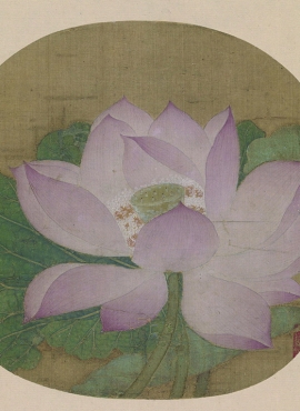 B5122019《出水芙蓉图》宋代画家（佚名）高清作品