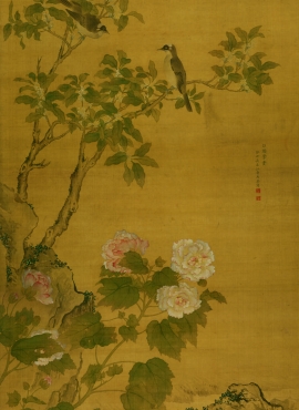 中国絵画　逸品 清国 名家 馬荃 清代の女性 花鳥画の至高の美 巻物絵　肉筆保証 中国絵画 逸品 清国 名家 馬荃 清代の女性 花鳥画の至高の