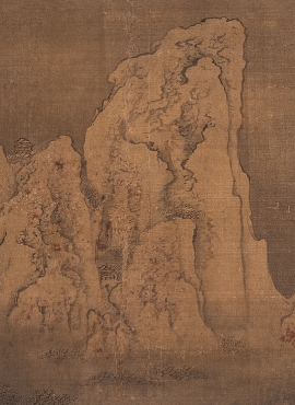 B2121001《山水人物册页 峨嵋飞雪》清代画家袁江高清作品