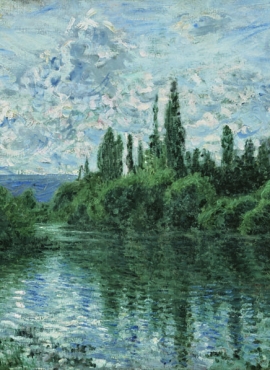A002566《塞纳河畔,韦特伊附近》法国画家克劳德·莫奈高清作品