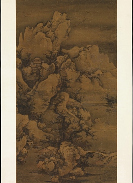 B4042001《雪山行旅图》元代画家姚廷美高清作品