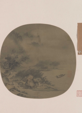 B5122041《风雨归舟图》宋代画家（佚名）高清作品