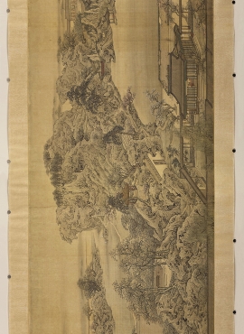 B2121025《别苑观览图卷》清代画家袁江高清作品