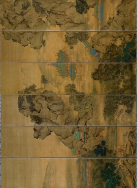 B2121026《九成宫图屏》清代画家袁江高清作品