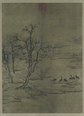 B5122060《寒汀落雁图》宋代画家（佚名）高清作品