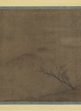 B5034006《枯木图》宋代画家梁楷高清作品