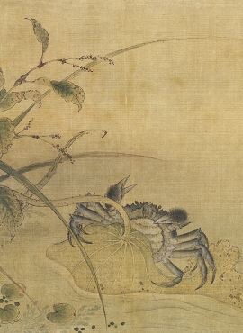 B5122066《荷蟹图》宋代画家（佚名）高清作品