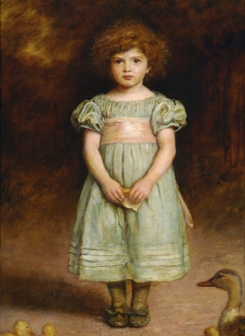 A035013《雏鸭》英国画家约翰·埃弗里特·米莱斯高清作品