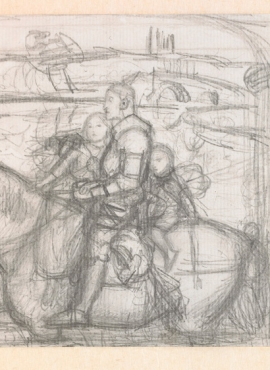 A035036《爵士在福特1856》英国画家约翰·埃弗里特·米莱斯高清作品