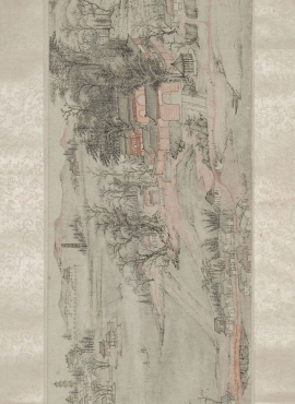 B2033027《芝昜东湖图卷(全卷)》清代画家弘仁高清作品