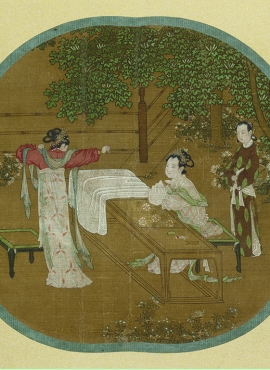 B5039017《宫女图》宋代画家刘松年高清作品