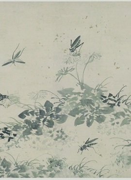 B3017010《花蝶草虫图册之十》明代画家杜大成高清作品