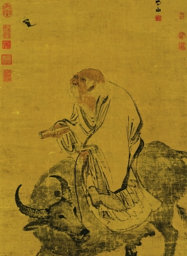 B3099019《老子骑牛图》明代画家张路高清作品