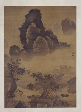 B3099020《山雨欲来图》明代画家张路高清作品