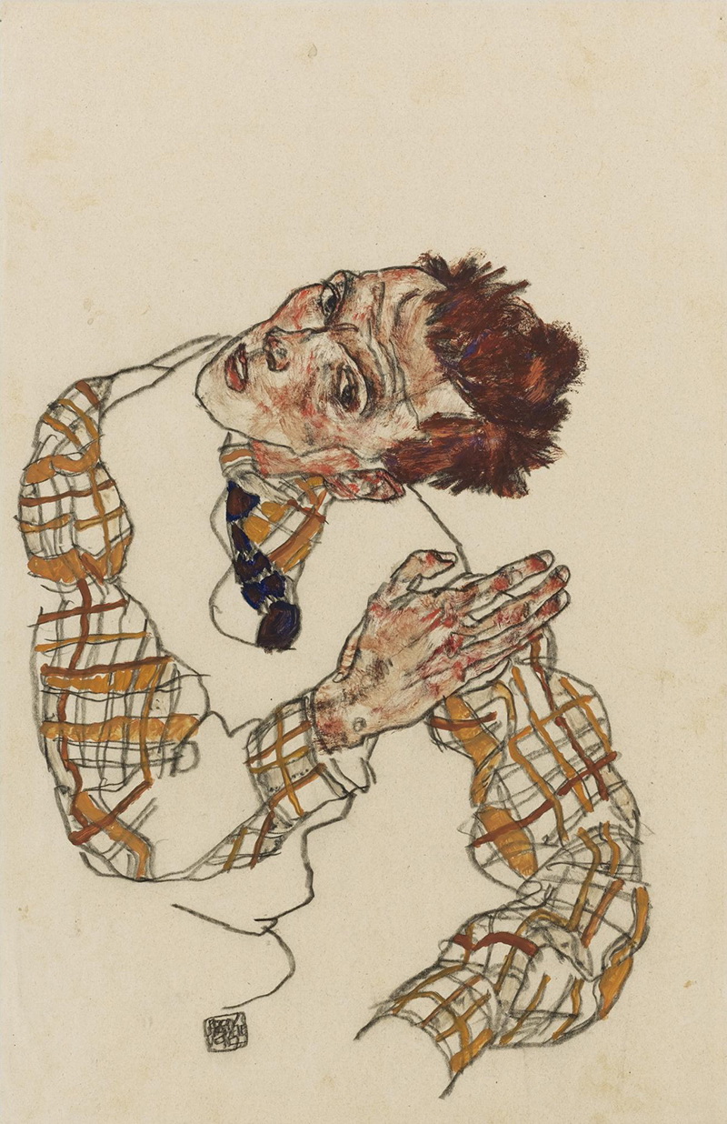 A024118《作品二十七》 奥地利画家埃贡·席勒高清作品 – 高清名画