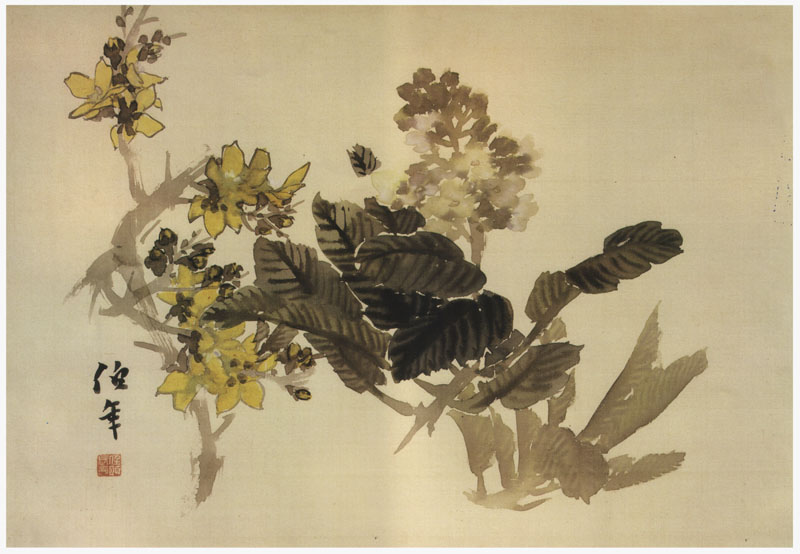 B2078002《花卉册页之二》清代画家任伯年高清作品 – 高清名画