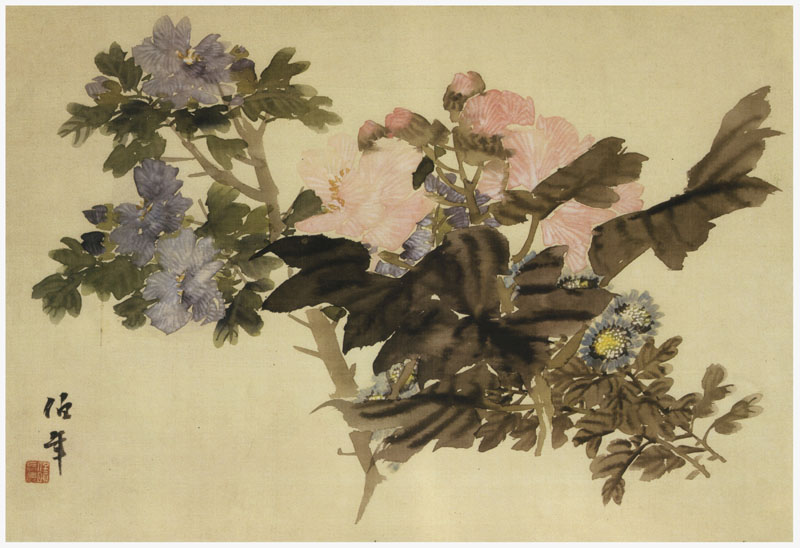 B2078004《花卉册页之四》清代画家任伯年高清作品 – 高清名画