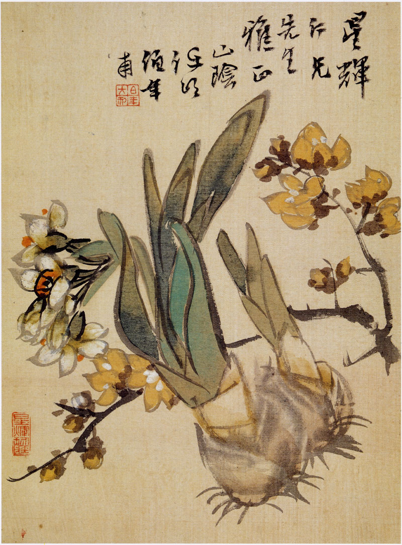 B2078025《花鸟册页五》清代画家任伯年高清作品 – 高清名画