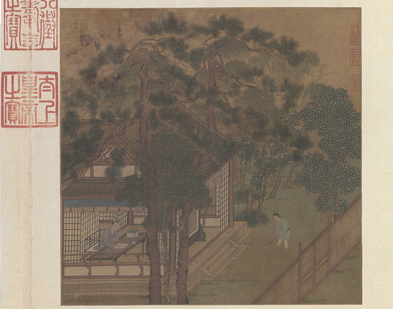 B5039031《山馆读书图》宋代画家刘松年高清作品 – 高清名画