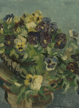 a001267《一篮紫罗兰》荷兰画家文森特·梵高高清作品