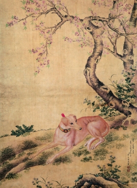 b2049094《仙萼长春图 谷花稷穗图》清代画家郎世宁高清作品