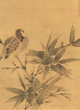 b5122279《竹雀图》宋代画家(佚名)高清作品