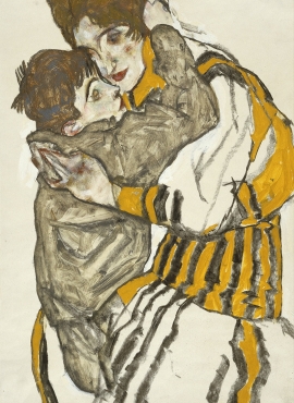 a024012《拥抱》奥地利画家埃贡·席勒高清作品