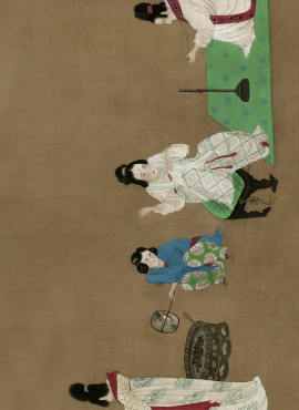 b5111019《摹捣练图(画芯)》宋代画家赵佶(宋徽宗)高清作品