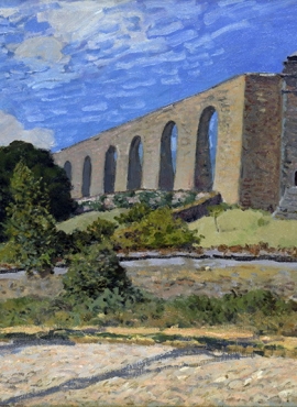 a006008《马尔利引水渠》法国画家阿尔弗莱德·西斯莱高清作品