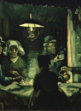 a001131《食土豆者》荷兰画家文森特·梵高高清作品