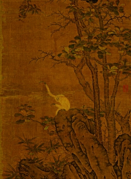 b8005007《猿马图》隋唐画家韩干高清作品