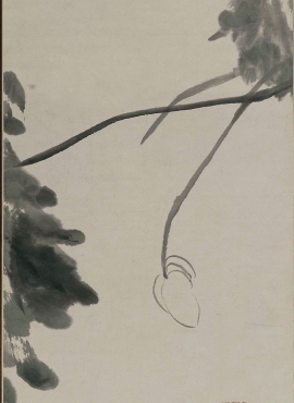 b2134048《猫石图》清代画家朱耷(八大山人)高清作品