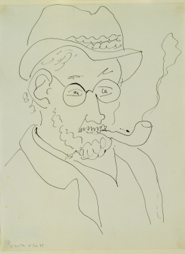 4056 《自画像与小酸浆》奥地利画家埃贡·席勒高清作品 ╟ 高清名画