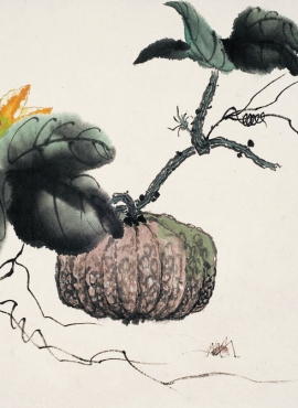 b2072010《南瓜图》清代画家钱松喦高清作品