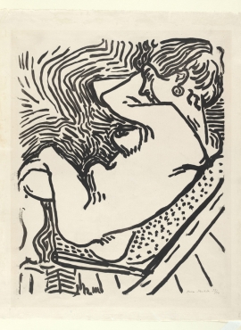 a011013《躺椅上的裸体女人》法国画家亨利·马蒂斯高清作品