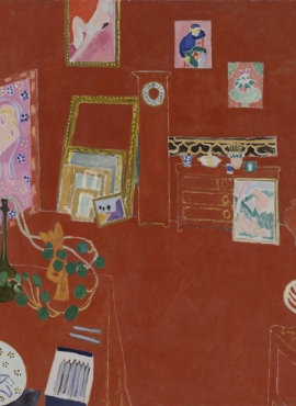 a011032《红色的画室》法国画家亨利·马蒂斯高清作品